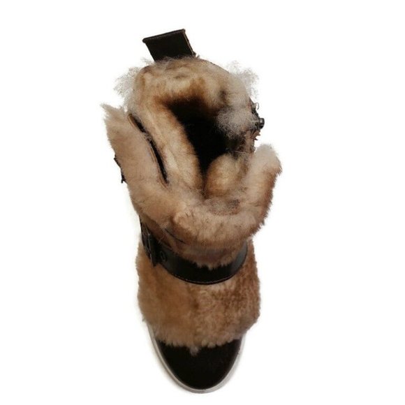 Luxe De Leon Monterrey Bronze Nubuck Leather Ankle Boots Size 9 Brown L109W-275 - Picture 2 of 10